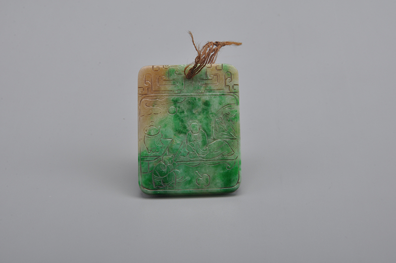 清翡翠玉牌